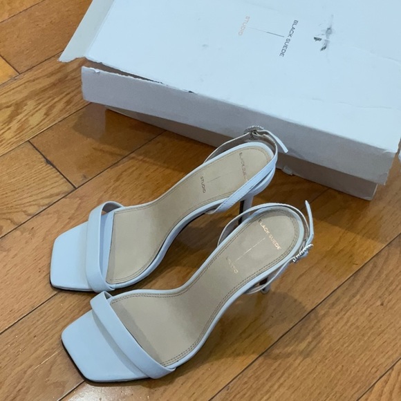 Black Suede Studio Carla Strappy Heeled Sandal, US Size: 8.5 - Picture 5 of 11